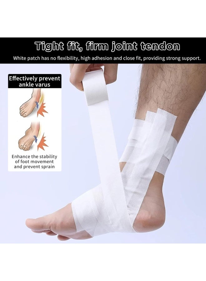 DUNISO 3 Rolls Athletic Sports Tape,Kinesiology Tape,Foam Underwrap,Soft Sports Tapes,Moisture-Proof and Breathable,Protect for Ankles Wrists Hands and Knees,for Gym Fitness Running Tennis Swimming Football，2.5cm*10m - Image 4